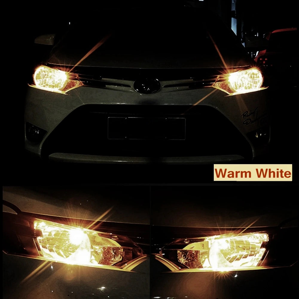2PCS T10 W5W Super Bright High Quality LED Parking Lights Car Dome Reading Lamps WY5W Auto Turn Side Bulbs Warm White Red Yellow