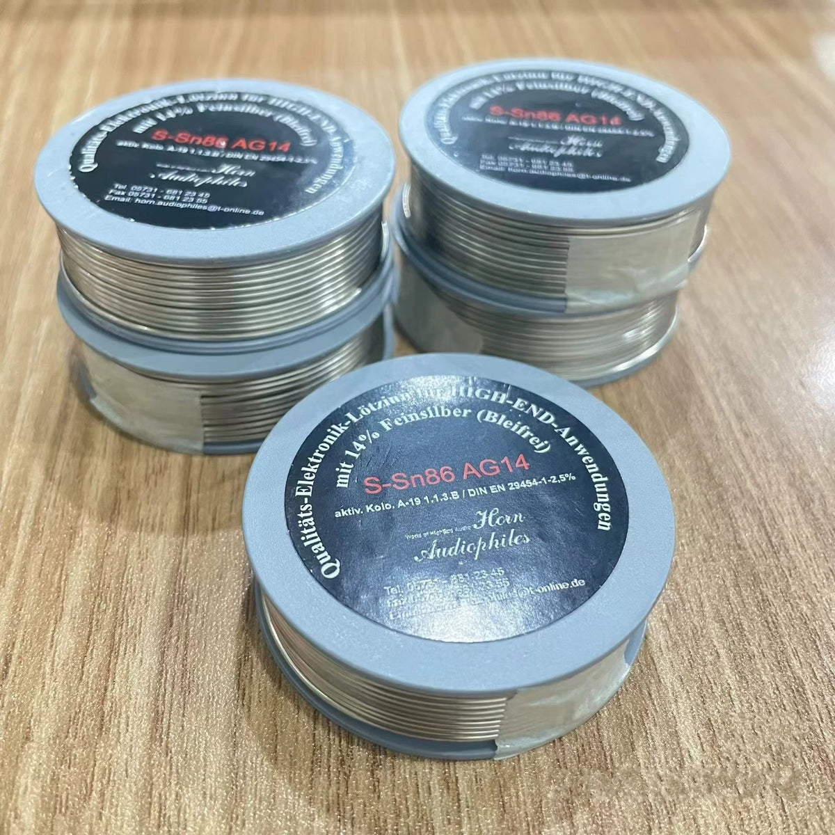 German AG High-End Audio Fever Silver Soldering Wire Silver Content 14% Wire Diameter  Audio Specific Silver Solder Wire1.0mm