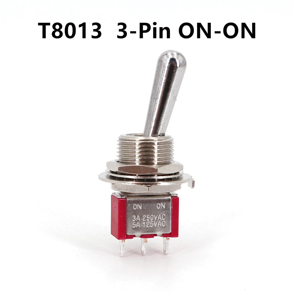 Salecom SH T80-T Z1 Large Long Handle Mini Toggle Switch 12mm Panel Mount 5A/125VAC