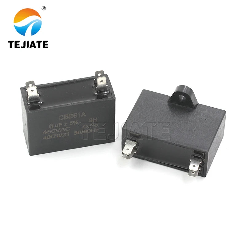 CBB61 air conditioner fan capacitor 1.2/1.5/2/2.5/3/3.5/4/4.5/5/6/7/8UF starting capacitor