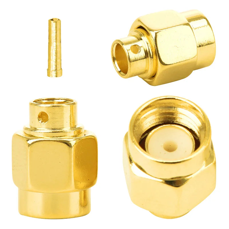 SMA Male (Female Pin)  Solder FOR Semi-rigid B3 RG141 RG402 Cable Connector 5/20/100PCS 1000V 6GHz