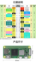 Raspberry Pi Zero /Zero W/Zero 2W Development Board 1GHz CPU 512MB RAM WiFi Bluetooth Mini HDMI USB OTG GPIO DIY IoT Starter Kit