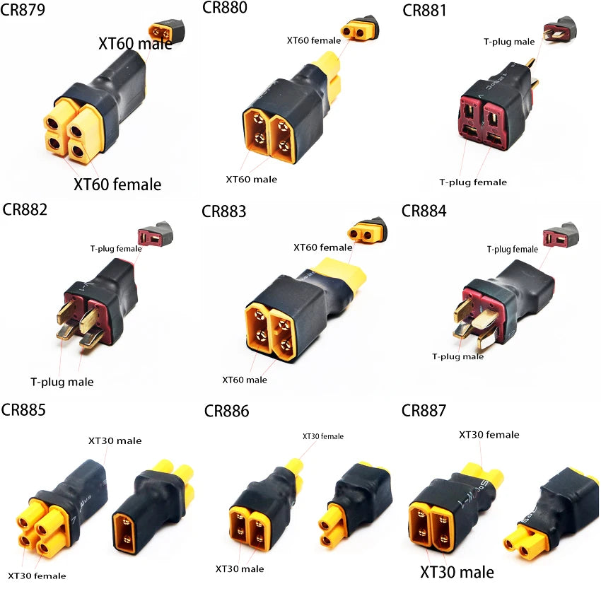 1/3/5PCS XT30 XT90 XT60 Parallel Adapter Connectors XT60 XT90 Series Connection Cable For RC Lipo Battery