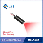 Compact Red Line Laser Diode Module 635nm D7mm 0.5mW 1mW 5mW 10mW 3V High-Accuracy Industrial Grade for Woodworking Machinery
