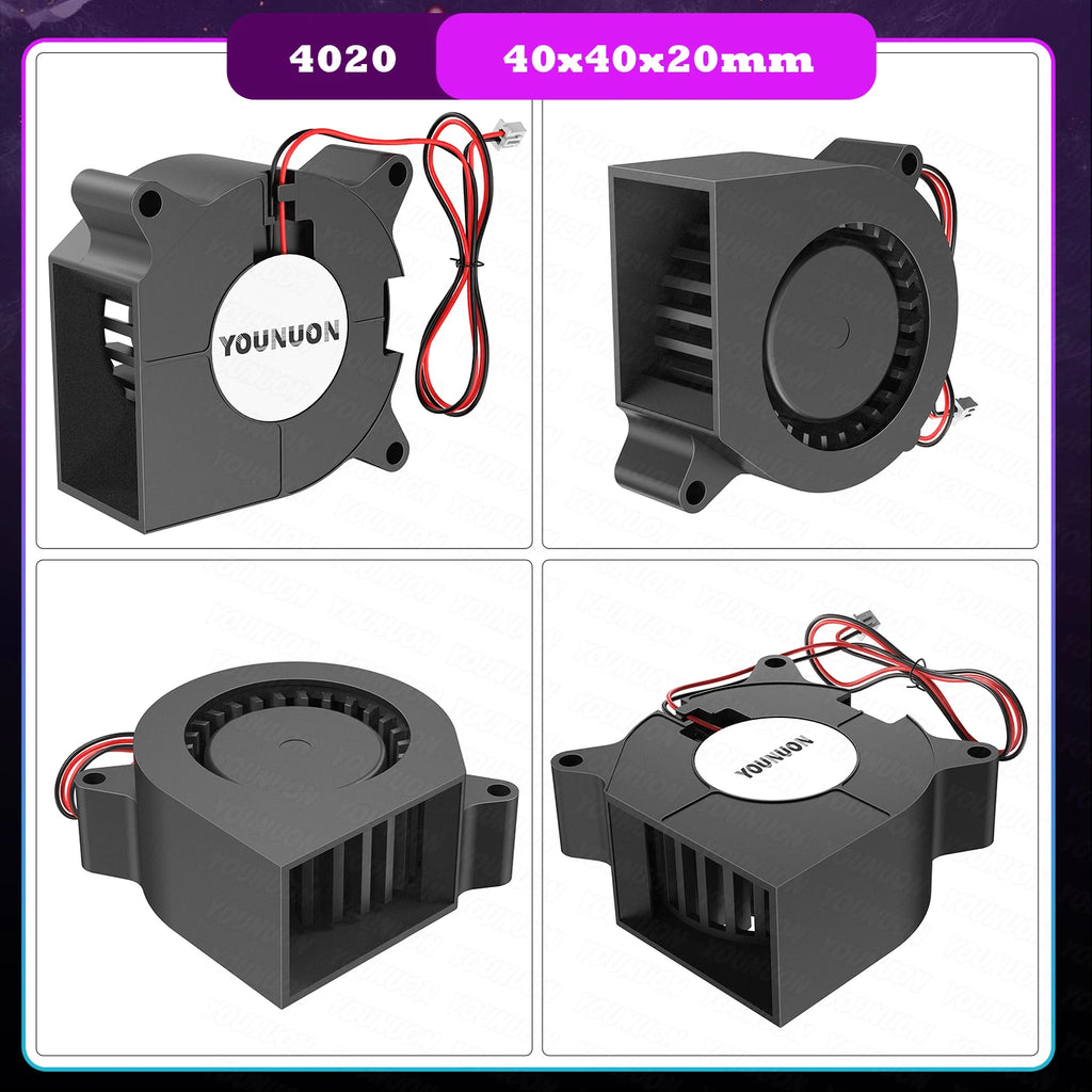 2PCS 5V USB Brushless Blower Cooling Fan USB Ventiliator Computer Case Cooler  PBT CPU Radiator USB Fan PC USB Gadgets