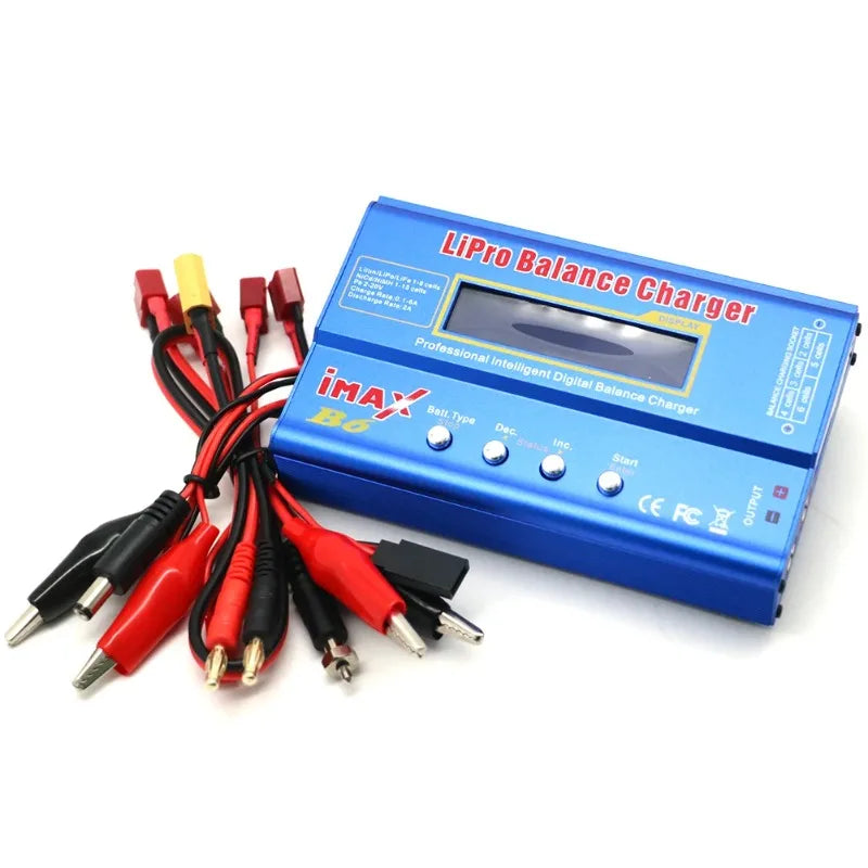 Digital Imax B6 80W Lipo Battery Balance Charger with T /XT60 /Tamiya /Mini Tamiya for 2S 3S 4S 5S 6S RC Lipo Car Boat Toy
