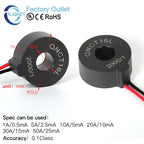 Current Transformer CT QNCT16L 10A 10mA 20A 20mA 30A 30mA 50A 50mA 2000:1 10A 5mA 20A 10mA 100A Micro Current Transducer Sensor