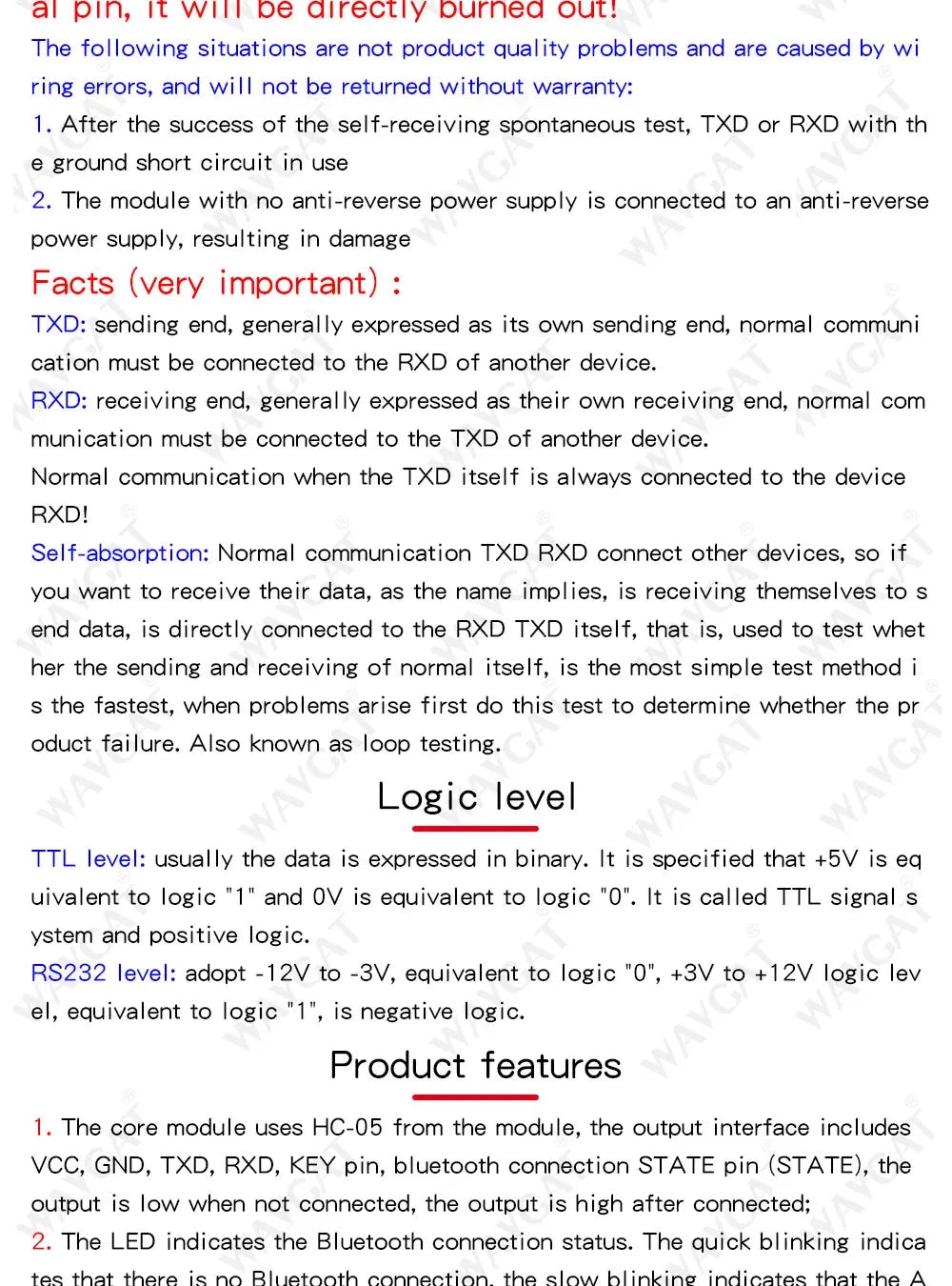 HC-05 HC-06 RF Wireless Bluetooth Transceiver Slave Module HC-08 Serial Port Module Wireless 4.0 HC-42 BLE 5.0 Bluetooth module