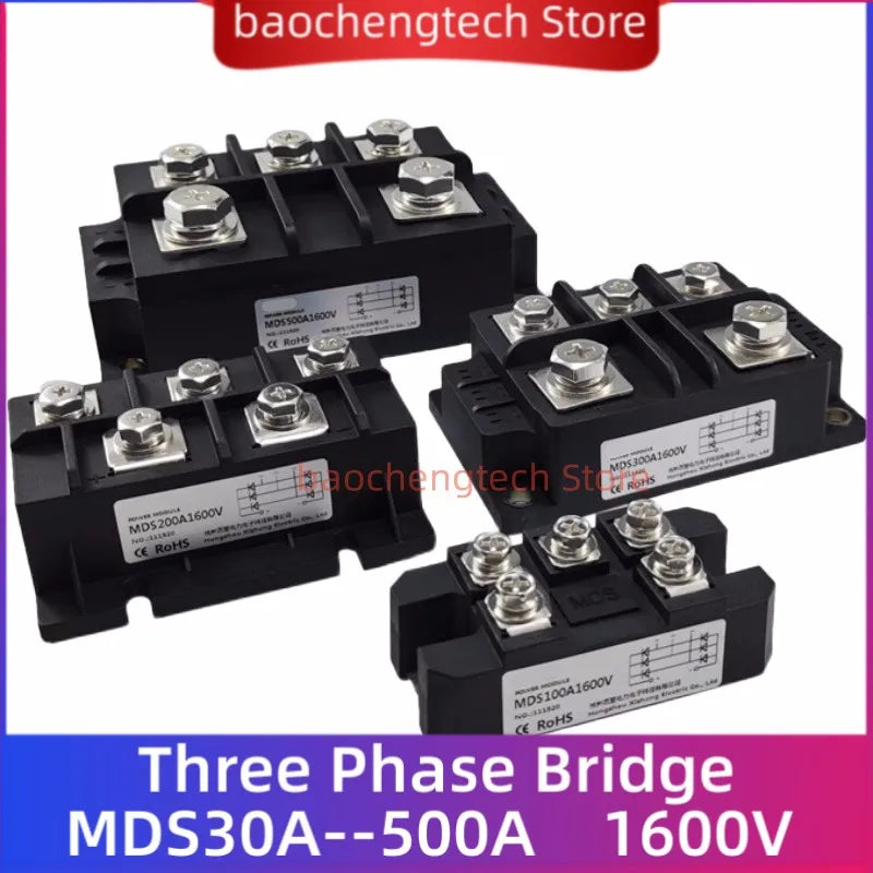 MDS500A1600V 3-Phase Diode Bridge Rect 600A 1600V MDS800A-16  AC/DC  Three-phase Rectifier Module Range-Extender