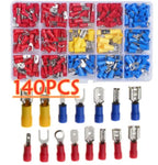 Insulated Cable Connector Electrical Wire Crimp Spade Butt Ring Fork Set Ring Electric Crimp lugs Rolled Terminals Assorted Kit