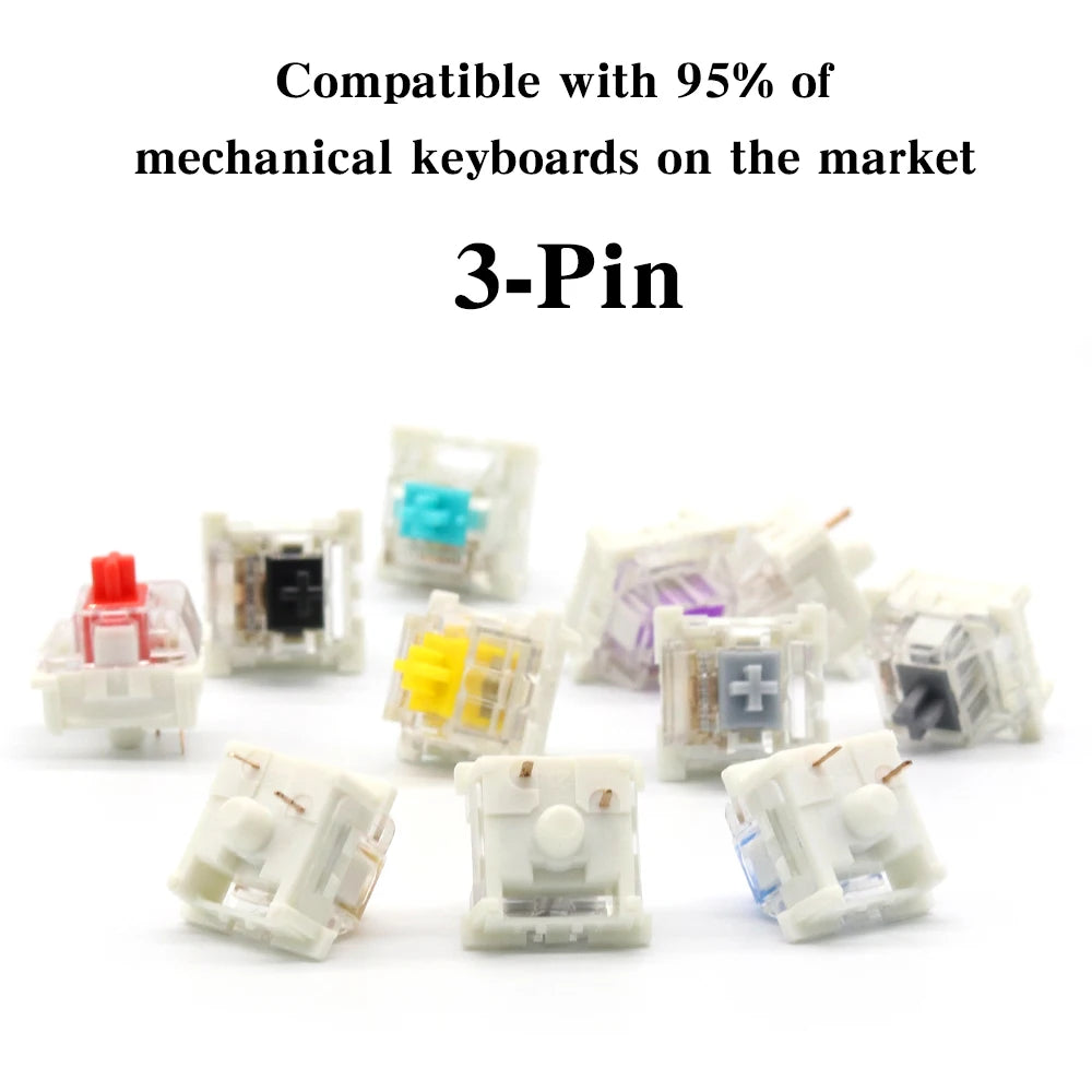 Outemu Switches for Mechanical Keyboard 3Pin Clicky Linear Tactile Silent Switch RGB LED SMD Gaming Mechan With MX Switch