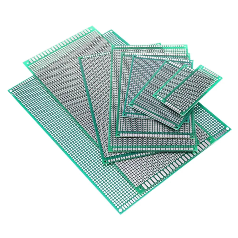 2x8/3x7/4x6/5x7/6x8/7x9/8x12/9x15cm Double Sided Perfboard Prototype PCB Tinned Universal Board Experimental Plate Circuirt Hole