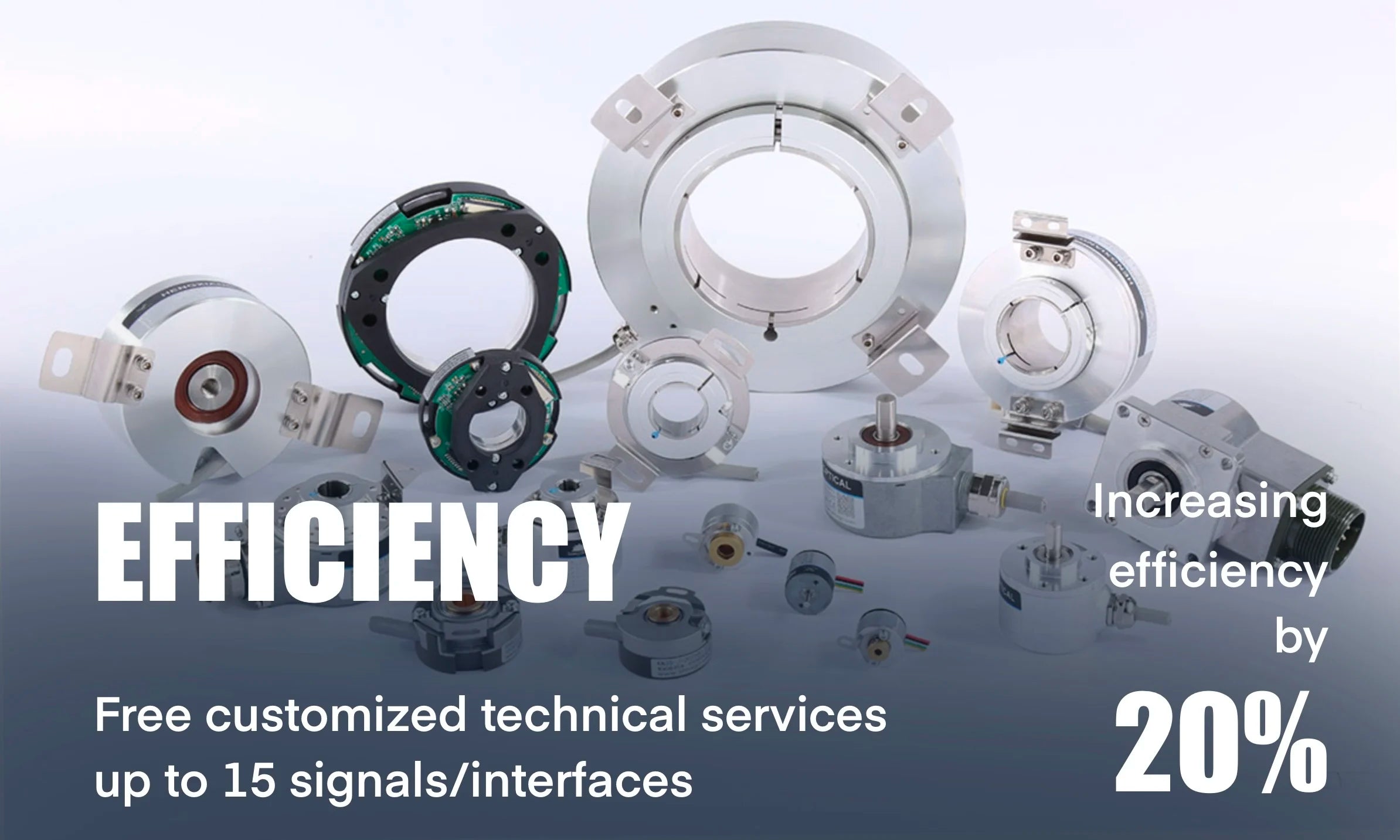 Hengxiang PM57   Encoder 24Bit 32Bit BISS C SSI 10mm Ultra Thin Bearingless Through Shaft Encoder