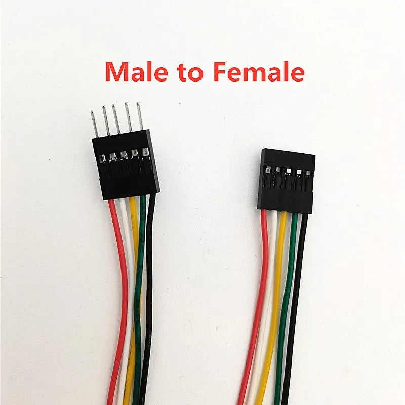 10PCS 2.54MM Pitch Wire Dupont Line Female to Female 1P2 3 4 5 6 Pin Dupont Cable Connector JUMPER CABLE WIRE FOR PCB 3D Printer