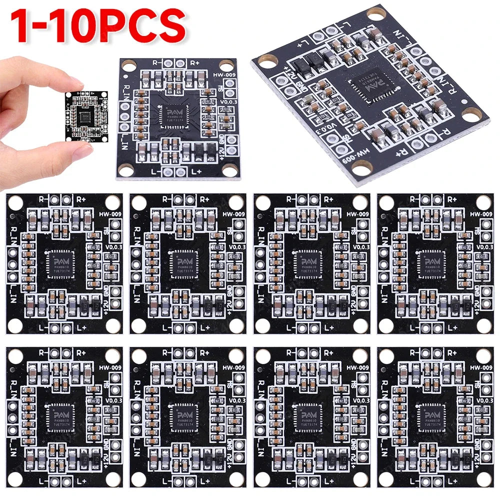 PAM8610 Digital Audio Amplifier Board 2x15W Voice Sound Amplifier Module Class D Dual Channels Stereo Mini Power Amplifier Board