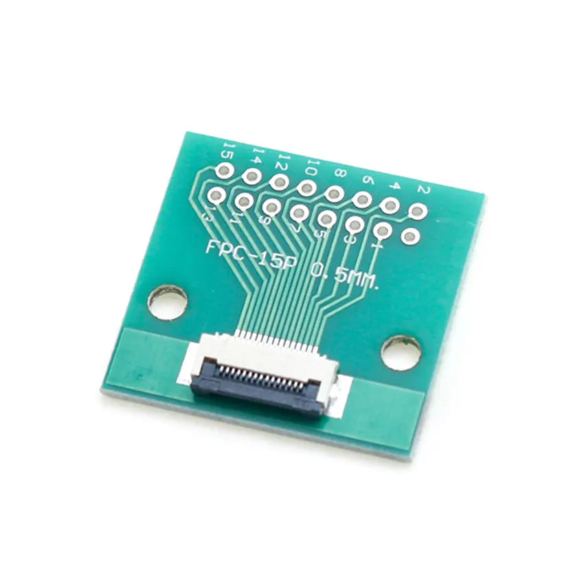 4P/6P/8P/10P/12P/14P/15P/16P/18P/20P/22P/24P/26P/30P/34P/80P FPC/FFC Flexible Cable Adapter Board 0.5mm SMT To 2.54mm Connector