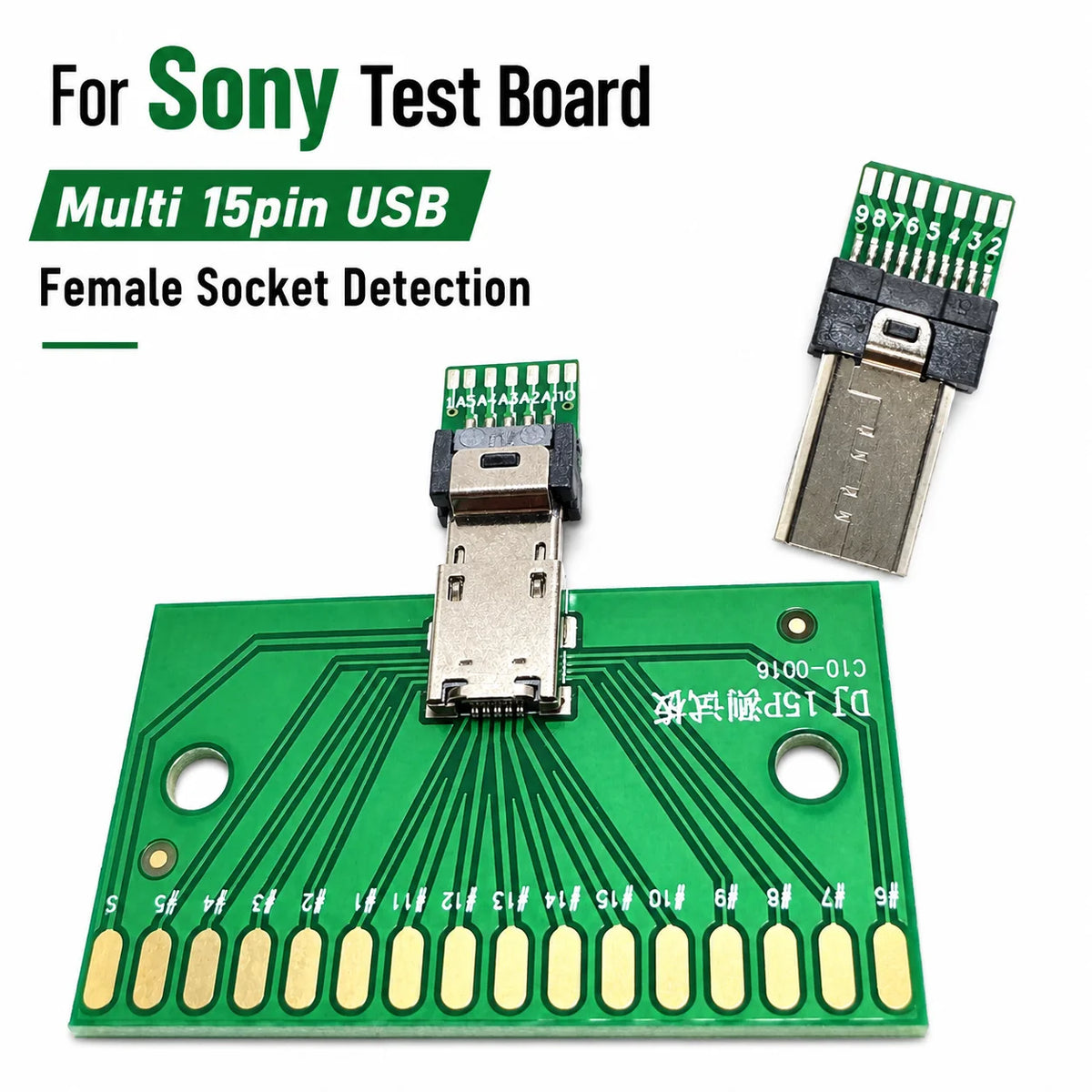 For Sony Camera Camera plug Multi  USB Female Socket Detection Multi 15-pin USB Plug (male)DIY Welding Wire Suitable