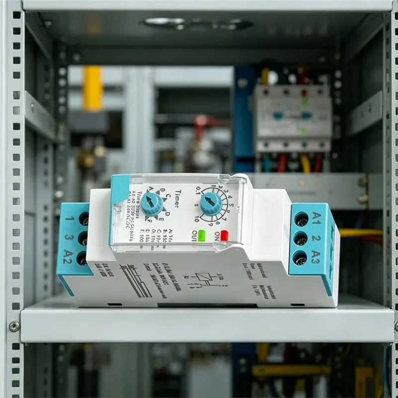 【CUSTOMER FAVORITE】ERV-08-V2 5A Electronic Time Delay Relay DIN Rail 0.1 Second To 100 Hours Multifunction Timer