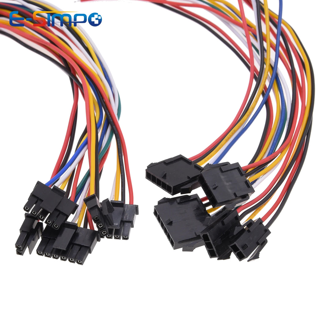 5pc Micro-Fit MX3.0 Single Row 2/3/4/5/6Pin Male Female 43025 43020 Plug Receptacle 20AWG 20/30/50cm Wire Connector Cable Harnes