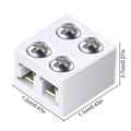 LED Strip Connectors 2Pin 8mm 5V/12V/24V Versatile LED Light Solderless Connector Adapter for 22AWG/20AWG/18AWG/16AWG Solid Wire