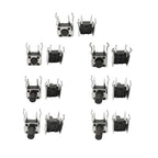 20Pcs 6x6 Tactile Tact Push Button PCB Momentary Self-reset Switch 4Pin Right Angle With stent 6*6*4.3/5/6/7/8/9/10/11/12/13mm