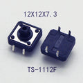 10Sets 12x12x10mm Tact Switch With Plastic Caps Momentary Tactile 4PIN SMT DIP Push Button Switch Micro Key Button