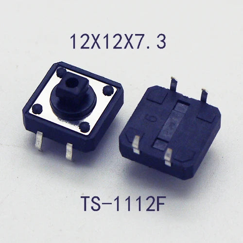 10Sets 12x12x10mm Tact Switch With Plastic Caps Momentary Tactile 4PIN SMT DIP Push Button Switch Micro Key Button