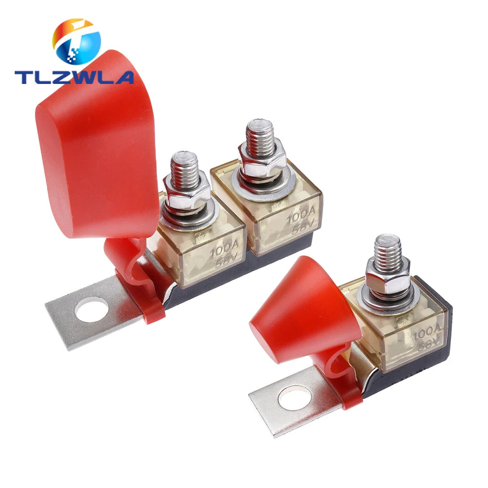 30A-300A Battery Terminal Mount MRBF Waterproof Fuse Block Kit 58V Stud 5/16" Marine Rated Battery Fuse for Boat Truck