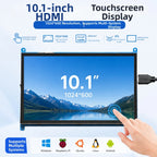 10.1Inch Raspberry Pi 4/3/2/B/B+/A+ Monitor 1024x600 IPS 5-Points Capacitive Touchscreen Drive Free HDMI Display For Win 7/8/10