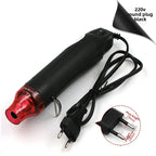 Mini Heat Gun 220V Portable Hot Air Tool for Embossing Shrink Film Label Removal Phone Case Repair and DIY Crafting