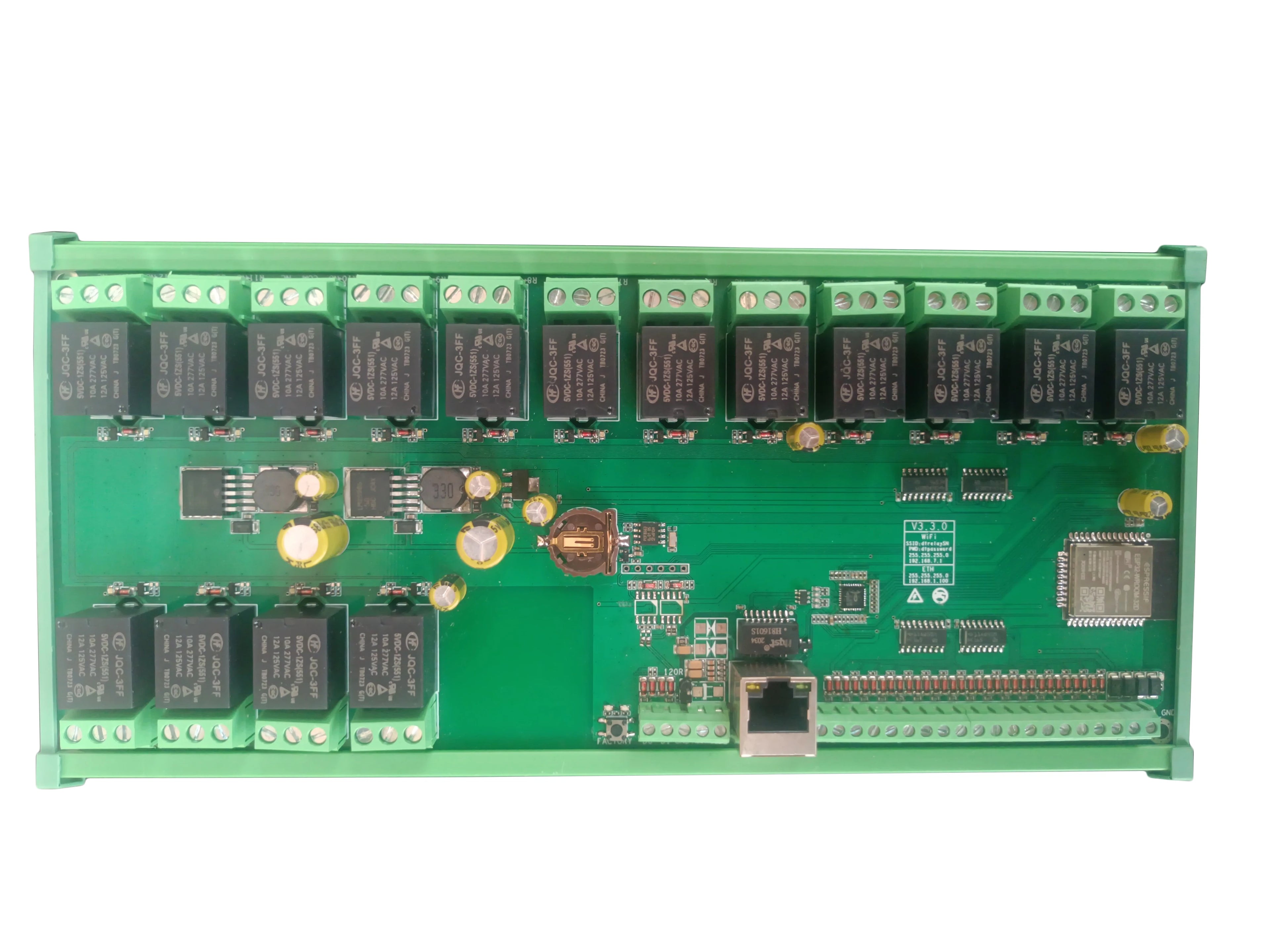 Ethernet Relay Board Network MQTT Home Assistant Domoticz Modbus WiFi RS485 CAN Module HTTP Web TCP UDP CoAP IP Watchdog Timer