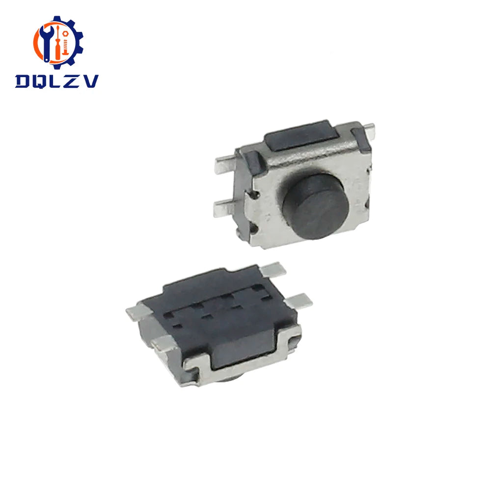 3*4*2 SMD 4 Pin Switch Turtle Tact Switch 3x4x2 mm 2 Feet Stand Upright With Out Pillars mini - Micro Touch Switch Button