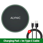 Wireless Charger For iPhone 17 16 15 14 13 Pro Max Induction Fast Charging Pad Dock Station For Samsung S25 S24 Xiaomi Huawei