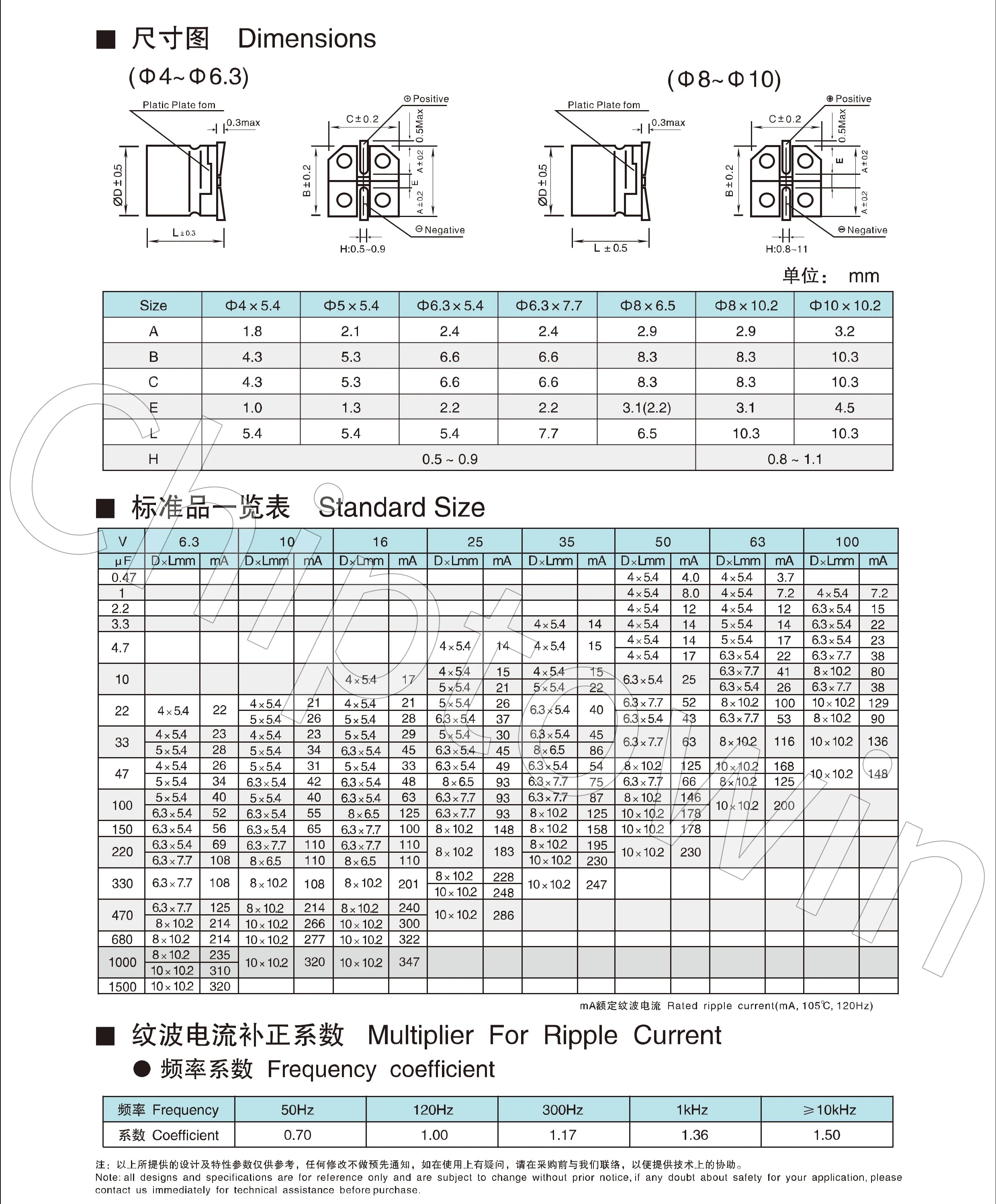 50pcs 35V 220uF 8×10.2mm SMD Aluminum Electrolytic Capacitor Low ESR