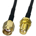 RG174 SMA to SMA RP SMA Male Plug & Female Jack Crimp Straight & Right Angle RF Coaxial Connector Pigtail Jumper Cable 4inch~3M
