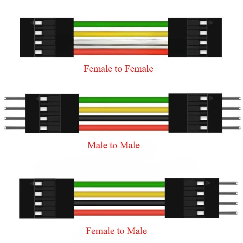 10pc 2.54mm Du Bang 2P3P4P5P6P7P8P9P10P 12Pin 10/20/30/50cm 26awg Male Female Connector Cable PCB Breadboard Jumper Wire Harness