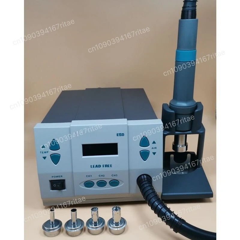 861DW Hot Air Rework Station with LCD Display, Sleep Mode, Cyclone & Direct Wind Adjustable Heating Machine