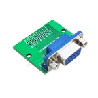 Blue DB15 HDR15 DR15 to Dip 2.54mm Interface Test Board VGA Female Socket Conversion Board for Electronics Testing