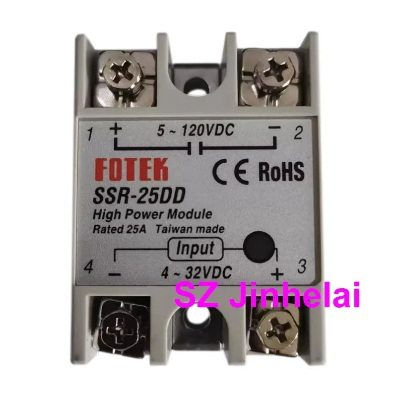 Authentic Original FOTEK Single phase Solid State Relays SSR-10AA 25AA 40AA 50AA 75AA 05DD 10DD 25DD 50DD 75DD -H