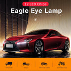 2Pcs 18mm 23mm Car Eagle Eye Led 12V Flash DRL Daytime Running Lights 9W LED Backup Reversing Parking Signal Lamps Automobiles