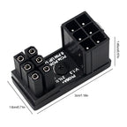 Power Adapter Board 8 Pin GPU Power Connector 6 Pin GPU PCIe 180 Degree Angle for PC Computer Graphics Card