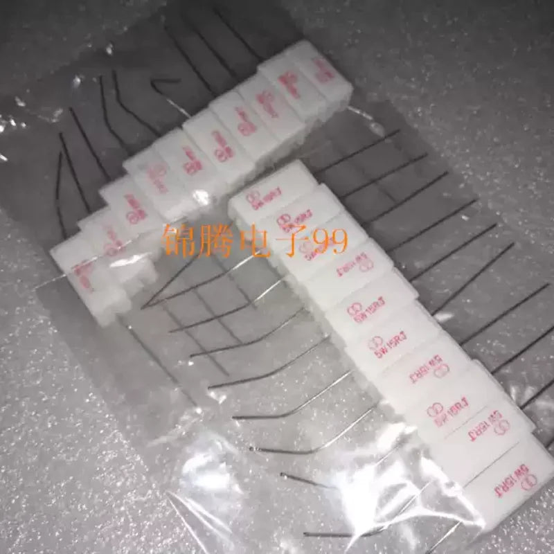 10-100pcs RX27-1 5W (5W) 15 Euro 15R White Ceramic Resistors Cement Resistors