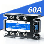 Three-phase Solid State Relay SSR 3 Phase 10A 25A 40A 60A 80A 100A 120A 150A 200A AC Control AC DC Control AC 25DA 380VAC