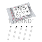 100pcs=10value*10pcs NTC Thermistor Resistor Kit NTC-MF52AT 1K 2K 3K 4.7K 5K 10K 20K 47K 50K 100K +-5% 3950B