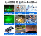 TTL PWM Green Line Laser Diode Module High Brightness Adjustable Focus 520nm 1000mW 1W Powell Lens Long Life Industrial Laser