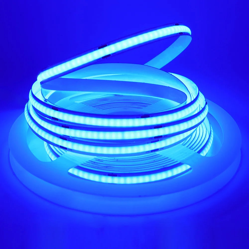 New 5V USB COB Strip Light 320Leds/m Warm Natural White Cabinet Lamp Night Lighting Flexible LED Ribbon Stripe DC5V TV Backlight
