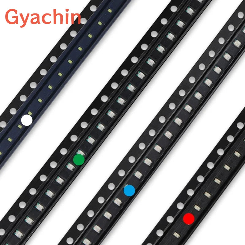 3000pcs SMD 0402 0603 0805 1206 Red Blue White Green Orange Pink High Quality Clear Light Emitting LED Chip Surface Mount Diode