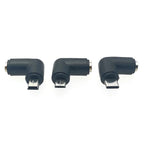 1pc DC 5V 5.5 X 2.1 mm Female Jack to Type-C Micro Mini USB Male Plug 90 Degrees DC Power Connector Adapter Plug