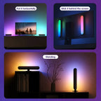 2pcs RGB Led Light Bar Music Rhythm Lights for  Gaming Room Tv and Party Decoration Sync with Music Rgb Desk Lamp