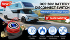 12-48V Car Isolator Disconnect Rotary Switch 275A On/Off Battery Power Cut Master Switch Disconnect Isolator for Car RV Boat
